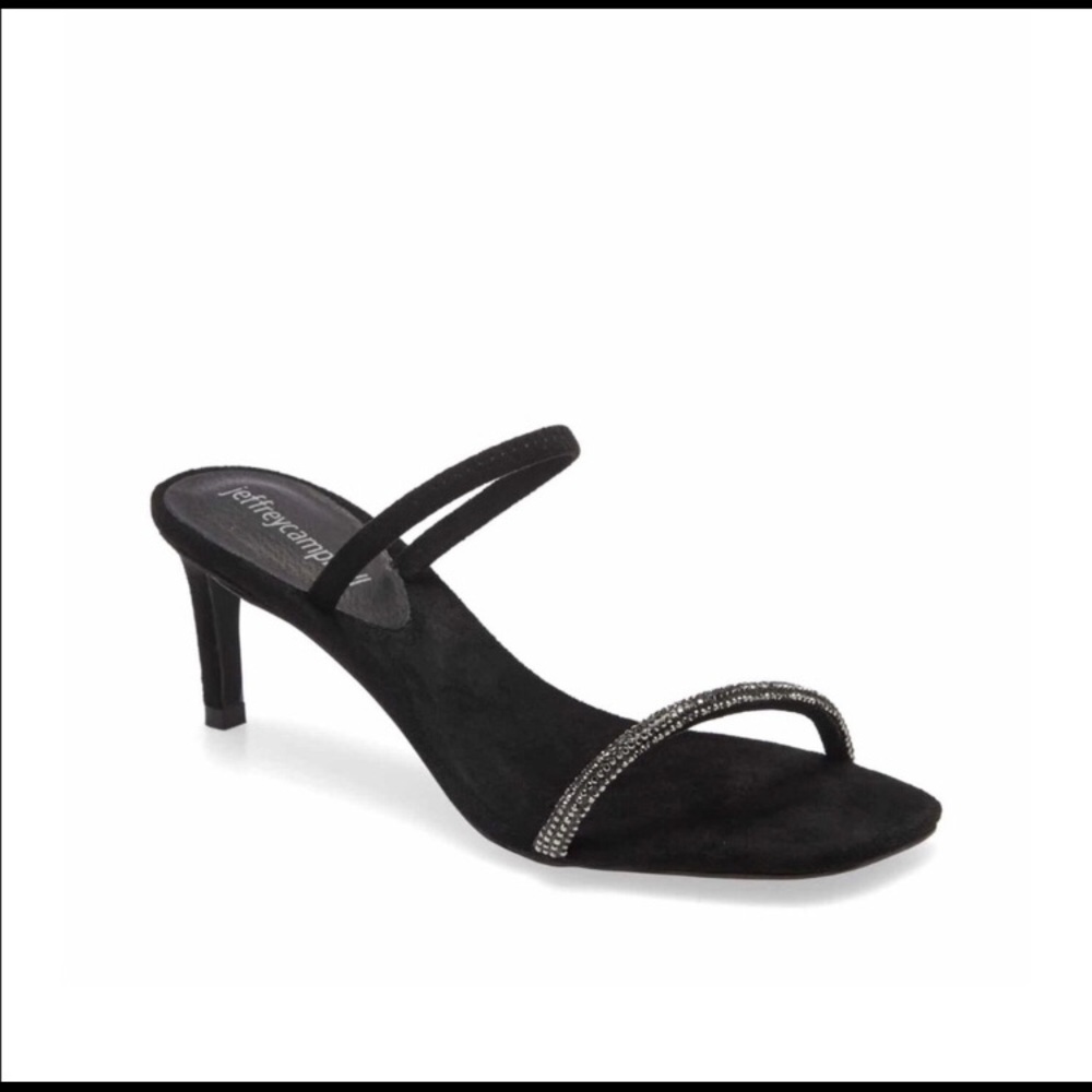 Jeffrey Campbell Black and Crystal Stiletto